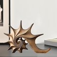 thumbnail image 4 of Abbracc Statue en Résine Figurines Sculpture de Collection Ornement pour Cabinet Or Rose, 4 of 7