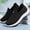 Black, variant on YOUYEDIAN Orthopedic Casual Shoes for Women Arch Support Non Slip Slip on Sneakers Wide Width Mesh Stretch Business Casual Shoes Comfortable 2026 Foam Shoes (Pink)