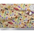 thumbnail image 3 of Soimoi Rayon Fabric Rocket,Planet & Astronaut Cartoon Fabric Prints by Yard 42 Inch Wide, 3 of 3
