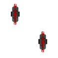 thumbnail image 3 of Maoww Bike Tail Lights LED USB Rechargeable Bicycle Safety Cycling Mountain Bikes Signal Rear Lamp Survival Accessories Red 2Set, 3 of 6