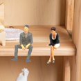 thumbnail image 2 of 1/64 Painted Figures Resin Tiny People Toys Character Model resin Black, 2 of 9
