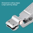 thumbnail image 3 of Nail Clipper, Toenail Clipper Stainless Steel with Keychain for Thick Nails Roseate,Blue,Green, 3 of 7