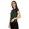 thumbnail image 4 of Inkmeso T-Shirt Basique Uni à Manches Courtes pour Femmes avec Poche Appliquée, Haut Basique Décontracté d'Été, 4 of 7