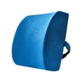 thumbnail image 3 of Yinanstore Back Support Pillow Backrest Ergonomic Adjustable Strap Breathable Back Cushion Multipurpose for Couch Car Gaming Office Sofa Blue, 3 of 8