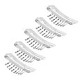 thumbnail image 4 of Comb Clip, Ergonomic  Snap Clip Portable 50pcs  For Hair Salon Silver, 4 of 8
