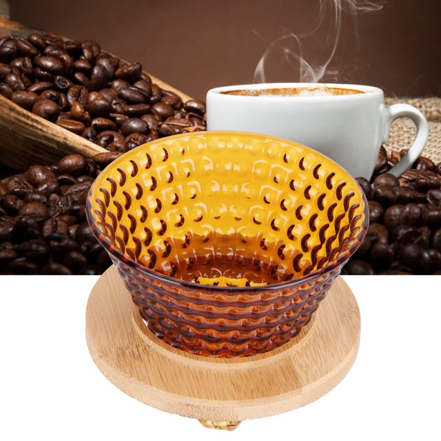 Filtre à Café en Verre pour Kalita Filtre à Café Réutilisable Accessoires de Cafetière Transparent