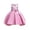 Hot Pink, variant on Birthday Dresses for Girls Toddler Girls Solid Color Pearl Embroidery Bowknot Birthday Party Flowers Gown Kids Dresses