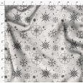 thumbnail image 4 of Soimoi White Moss Georgette Fabric Direction Compass Nautical Print Fabric by Yard 42 Inch Wide, 4 of 5
