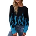thumbnail image 3 of RKSTN Sweaters for Women Hiver Casual Pull Blouse Manches Longues Imprimé Tops Pull Automne Sweaters, 3 of 9