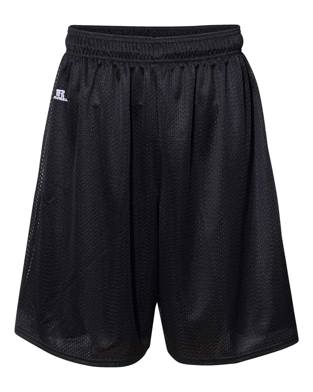 Russell Athletic 9 Shorts en Maille Tricotée Dri-Power, L, Noir