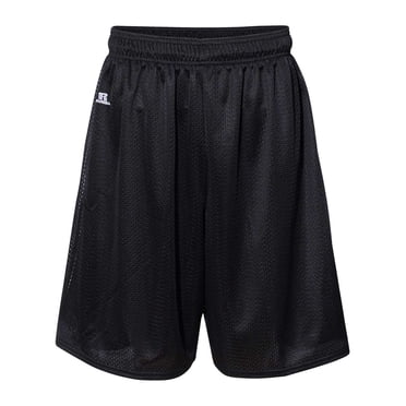 Russell Athletic 9 Shorts en Maille Tricotée Dri-Power, L, Noir