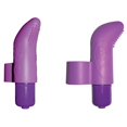 thumbnail image 2 of The 9's Silicone Finger Vibrator, Purple, 2 of 3