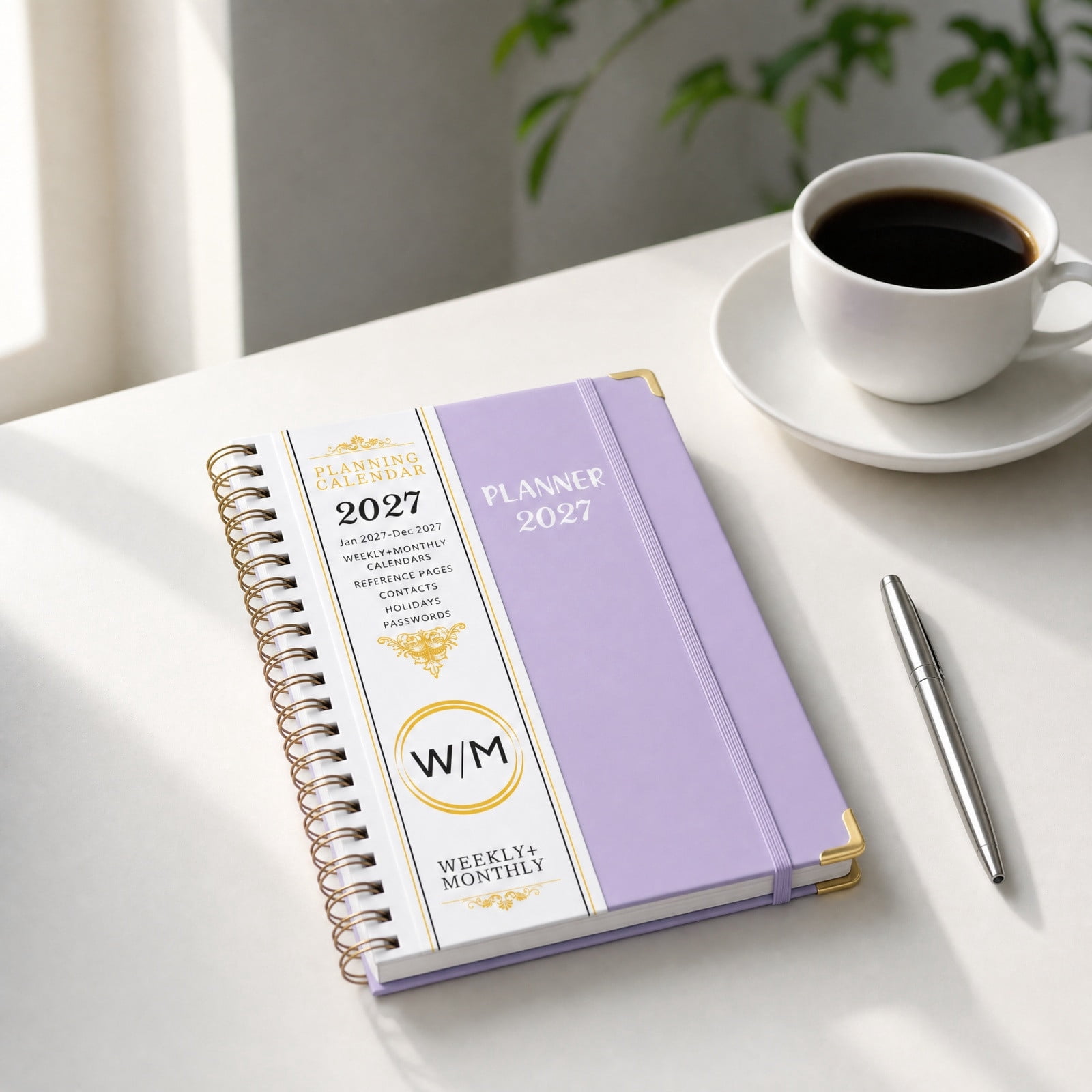 English Schedule A5 Plan Book 2027 Weekly Monthly Planner With Dividers ...
