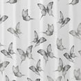 thumbnail image 4 of Mainstays Microfiber Decorative Fabric Shower Curtain in Marble or Butterfly Design, 4 of 5