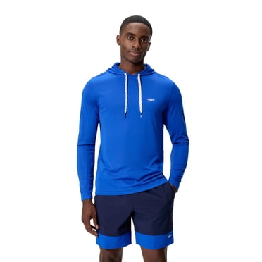 Speedo Men's Solid Long Sleeve Swim Hoodie