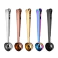 thumbnail image 3 of Cqxid Tableware Under $5 Coffee Scoop For Ground Coffee Stainless Steel Metal Scoop Multifunction Tablespoon Measuring Spoon Sealing Clips On Protein Powder Instant Coffee, 3 of 8