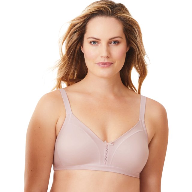 Bali Womens Double Support Soft Touch Back Smoothing Wirefree Bra, 36DDD