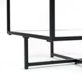 thumbnail image 4 of Table d'Appoint en Verre, Table Basse Moderne avec Rangement à 2 Niveaux, Cadre en Métal Noir pour la Maison, le Salon, la Chambre - KJS-00359, 4 of 5