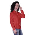 thumbnail image 2 of Moomaya Chemises à Col en Coton à Manches Longues pour Femmes Formelles Unies Vêtements de Travail, 2 of 6