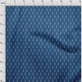 thumbnail image 4 of oneOone Polyester Spandex Blue Fabric Asian Floral Block Sewing Material Print Fabric By The Yard 56 Inch Wide, 4 of 5