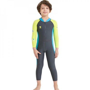 POINTERTECK Liquidation Combinaison une Pièce à Manches Longues pour Enfants Combinaison de Plongée Intégrale pour Enfants Garde au Chaud Protection UV Maillot de Bain pour Surf Plongée en Apnée Natation