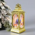 thumbnail image 1 of 2PCS Christmas Decorations Candle Lantern with LED Lights, Vintage Xmas Tabletop Lamp Battery Operated Hanging Lantern Candle for Xmas Holiday Party Decor (Green), 1 of 1