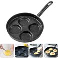 thumbnail image 3 of 1pc Non-stick Fried Egg Pan Frying Pan Divided Egg Waffle Pan Multipurpose Pan, 3 of 9