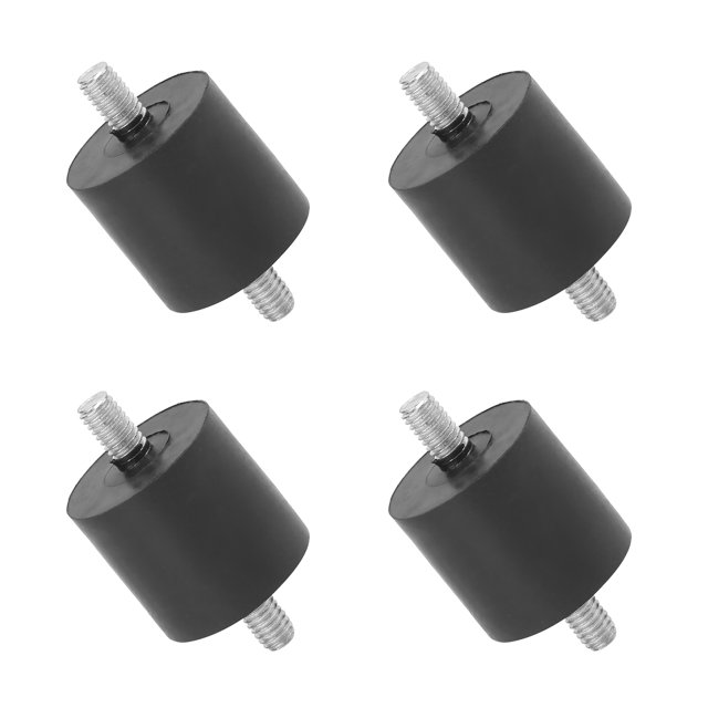 4Pcs Rubber Vibration Mount Foot Pad Mute Anti Vibration Screw Type Buffer Air Compressor, Shock Absorbers