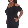 thumbnail image 3 of White Mark Women's Cold Shoulder Maxi Dress, 3 of 5