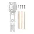 thumbnail image 4 of Door Lock Strike Plate with Spacer Shim Door Security Lock Repair Kits D Type, 4 of 8