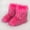 Hot Pink, variant on LSLJS Women's Winter Faux Fur Boots Round Toe Warm Fuzzy Furry Snow Boots Imitation Plus Cashmere Snow Shoes