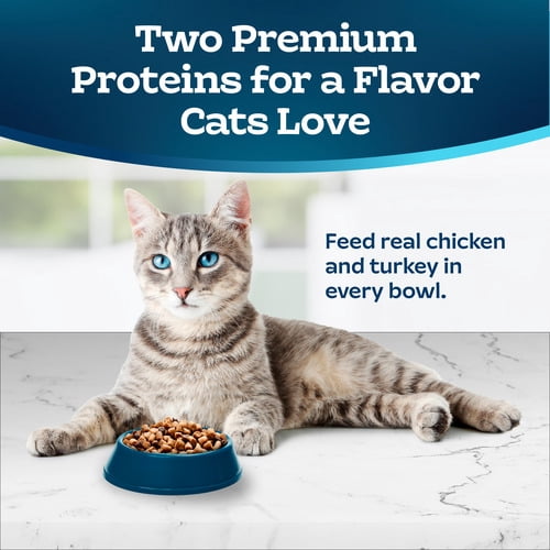 BLUE Tastefuls Santé Multiprotéines pour chat Adultes Recette poulet et dinde, 5 lb