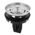 thumbnail image 4 of Water Plug, Easy To  Drains Sink Water Plugs ABS Engineering Material Stainless Steel Kitchen Sink Strainer Waste Plug Detachable  For Bathroom For Kitchen, 4 of 8