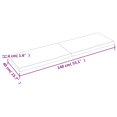 thumbnail image 4 of vidaXL Table Top Light Brown 140x40x(2-4)cm Treated Solid Wood Live Edge, 4 of 5