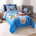 thumbnail image 1 of 4 Piece Twin Bedding Set, Thomas the Tank, Includes Soft Reversible Comforter, Fitted Sheet, Flat Sheet, Pillowcase, 1 of 9