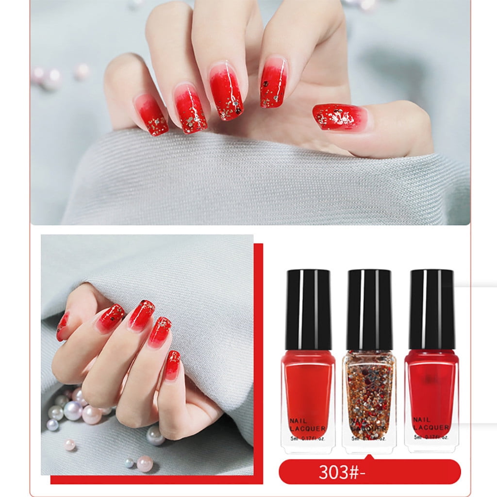 EGNMCR Safe Nail Polish In 9 Colors Is A Great Way To Pair With Beautiful Clothes Nail Polish