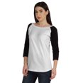 thumbnail image 4 of Inkmeso Womens Color Block Raglan Quarter Sleeve TShirt Baseball Tee Casual Sports Jersey Top, 4 of 8