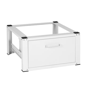 KFFKFF Laundry Stand, 27" Width 14.4" Tall, Universal Fit Base for Washer and Dryer, 660lbs Load Capacity, Robust Multi-Use Washing Machine Foundation with Drawer & Abundant Accessories