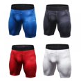 thumbnail image 3 of Men Quick Dry Compression Shorts Gym Jogging Running Short Pant Underwear Boxers Black XXL, 3 of 5