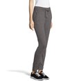 thumbnail image 2 of Hanes Womens French Terry Jogger with Pockets, S, Black Heather, 2 of 3
