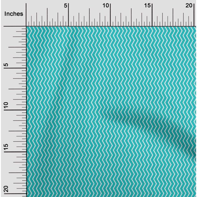 oneOone Cotton Flex Fabric Chevron Geometric Printed Fabric 1 Yard 40 Inch Wide