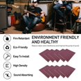 thumbnail image 2 of MesaSe 10 Pcs Panneau en Mousse Acoustique Maison Studio Mousse Anti-Sonore Pyramide, 2 of 8
