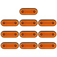 thumbnail image 1 of 12V-24V Clearance Side Marker LIGHT Amber Red White Truck RV Hot Sell, 1 of 9