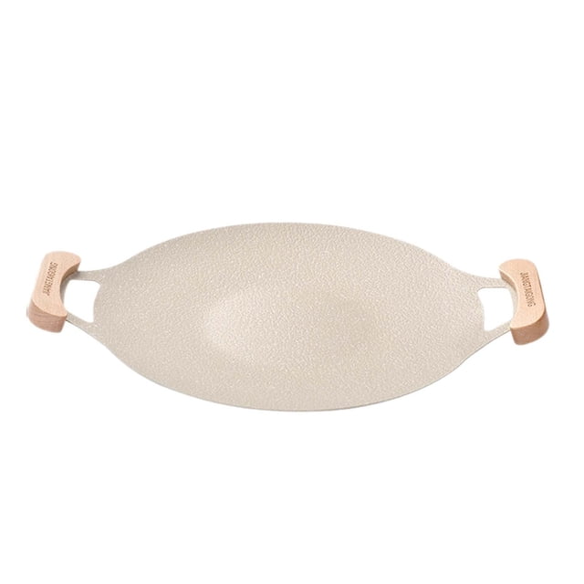 Rongfmy BBQ Grill Pan Cooking Tool Practical Accessories Circular Nonstick Griddle Grill 30cm