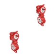 thumbnail image 2 of Decodeary Support de Lampe en Plastique Métal Antichoc Support Rotatif à 360 Degrés Fournitures de Cyclisme Rouge/blanc 2Ensemble, 2 of 6