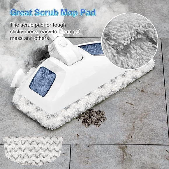 Steam Mop Replacement Pads Compatible with Bissell Powerfresh Mop Pads for Bissell 1940 1806 1544 1440 2075 2685 2814 Series Mops Resuable Floor Steamer Mop Pad Refills for Dry & Wet Cleaning, 4 Pack