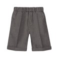 thumbnail image 1 of Uniformes Scolaires Garçons Shorts Chino Courts Extensibles à devant Plat Performance Pantalons Garçons Gris 160/13 Y-14 Y, 1 of 2