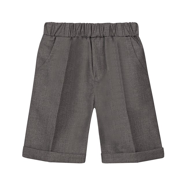 Uniformes Scolaires Garçons Shorts Chino Courts Extensibles à devant Plat Performance Pantalons Garçons Gris 160/13 Y-14 Y