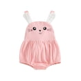 thumbnail image 1 of Gupgi Baby Girls Easter Romper Cute Summer Sleeveless Backless Bunny Jumpsuits, 1 of 9