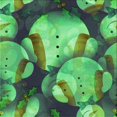 thumbnail image 1 of Ahgly Tapis d'Intérieur Lavable en Machine Carré Transitionnel Vert Forêt Moyen, 7 Pieds Carré, 1 of 7